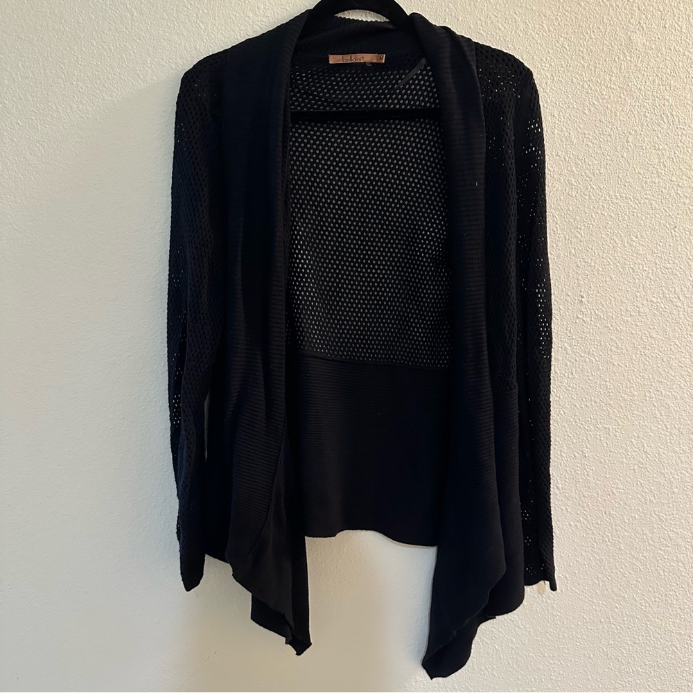 Belldini Black Open-Front Cardigan